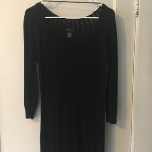 Black bodycon sweaterdress